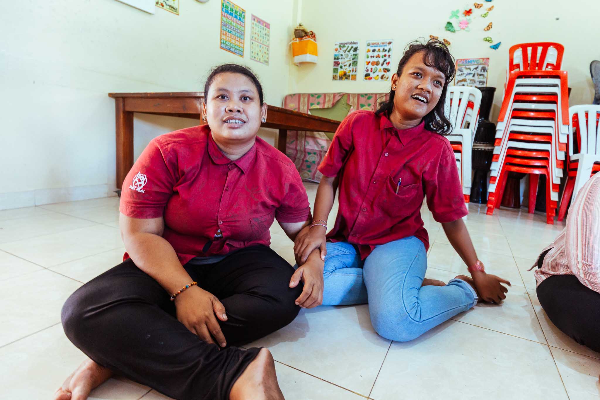 Huisbezoek bij een gezin op Bali